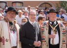 Dr. Bernd Fabritius (li), Bundesminister Dobrindt und Rainer Lehni